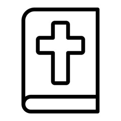 Obraz premium Theology line icon