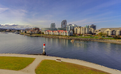 Victoria Harbor West, BC, early on a Spring morning.