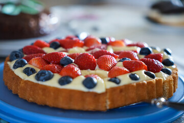 Obst-Pudding Tarte