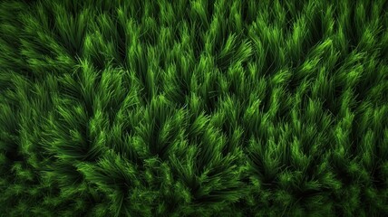 AI Generative. AI Generated. Concept of photo of green grass. Background pattern farming. Can be used for graphic design. Graphic Art Illustration.