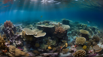 Naklejka na ściany i meble Stunning Underwater Reef
