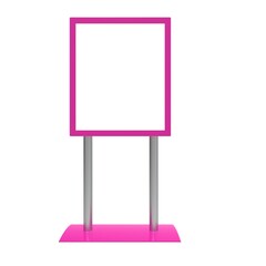 Fototapeta premium Isolated Blank blackboard for template mockup 3d illustration