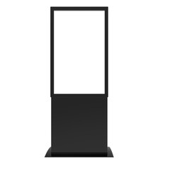 Isolated Blank black blackboard for template mockup 3d illustration