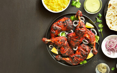 Indian style tandoori chicken