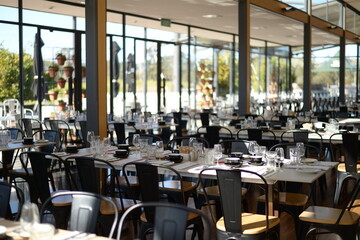 An interior of the restaurant