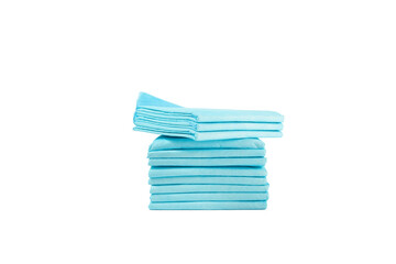 Fototapeta premium incontinence pad, disposable adult medical diaper, absorbent napkin isolated