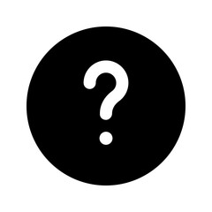 question glyph icon