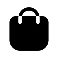 shopping bag glyph icon