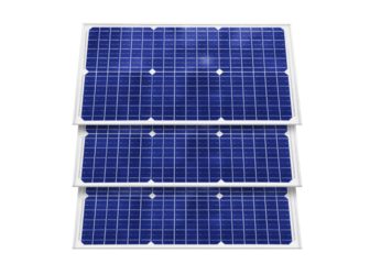 Solar panels (solar cell) in solar farm with sun lighting to create the clean electric power PNG transparent