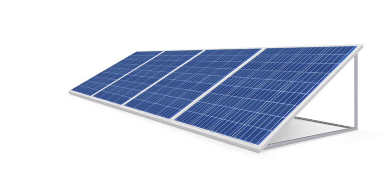 Solar panels (solar cell) in solar farm with sun lighting to create the clean electric power PNG transparent