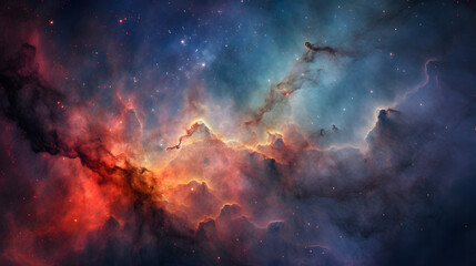 Fototapeta premium Beautiful Nebula Cloud