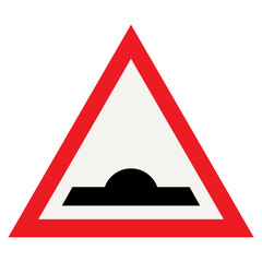 Road Hump Warning Sign
