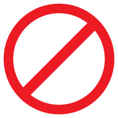 forbidden sign. prohibition symbol