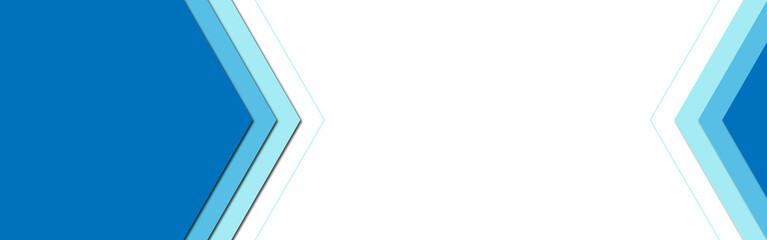 Blue banner template for web cover or to showcase various topics.