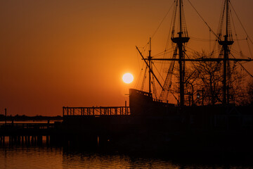 Sunrise at the harbor