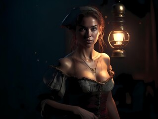 Female Pirate slave queen