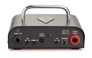 guitar amplifier back path isolated on white