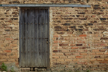 old wooden door