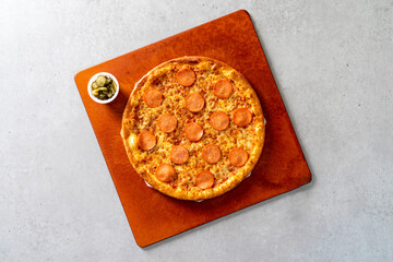 Korean food dish meal Cheese God Pizza Pepperoni Pizza Cheese Crust Pizza Potato Pizza