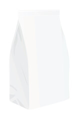 Paper bag template. vector illustration