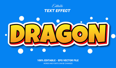 Fototapeta premium dragon editable text effect