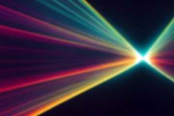 Obraz premium Neon lights retro cyberpunk lasers and light overlays isolated on black background