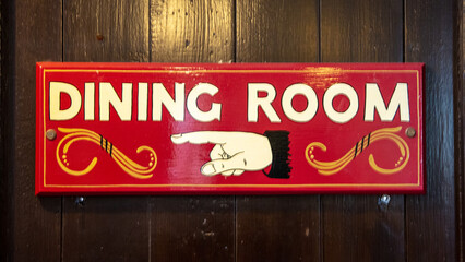 Dining room sign 