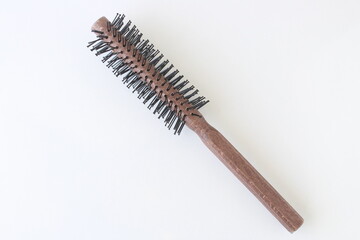 Hairbrush isolated on white background.