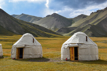 camping in the mountains