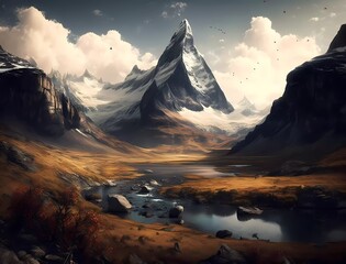 Stunning mountain landscape