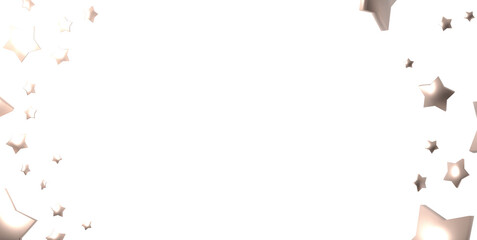 XMAS Stars - Glossy 3D Christmas star icon. Design element for holidays. -