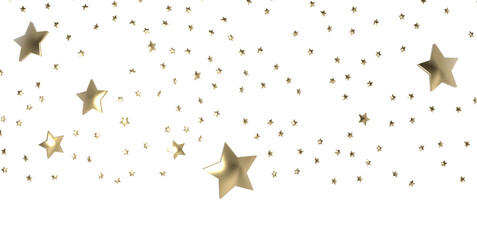 Stars - Festive christmas card. Isolated illustration white background. -