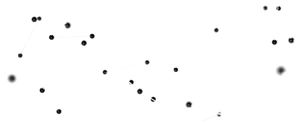 Gene lines and nodes, biological gene structure, 3d rendering.