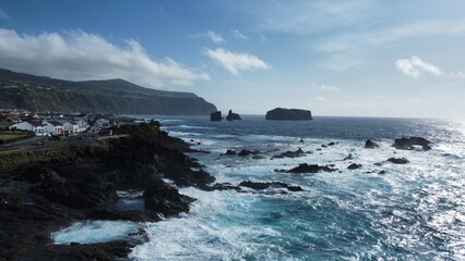 Fototapeta na wymiar Drone landscape view of Sao Miguel, Azores
