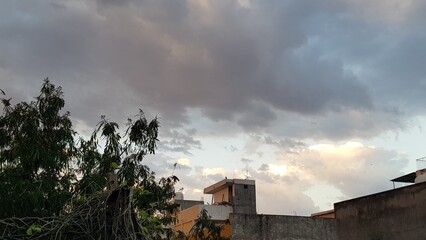 time lapse of clouds in the city