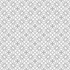 Vector seamless pattern. Modern stylish texture. Monochrome, linear abstract background.