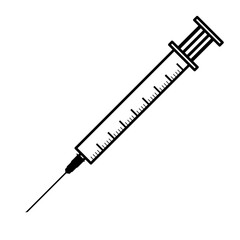 Syringe symbol vector image