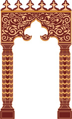 Fototapeta premium Oriental Gate Entrance Desig