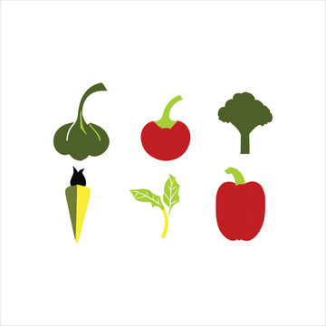 Nice vegetable vector icon art work.
