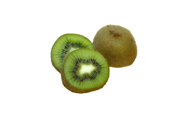 kiwi fruit isolated on white