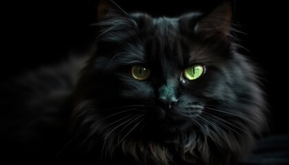 Portrait of a beautiful cat close up. Generative AI