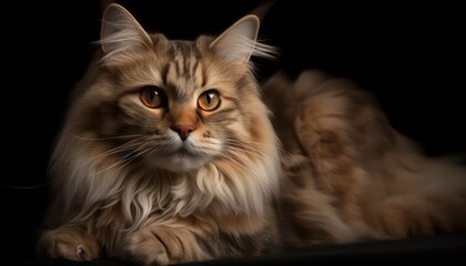 Portrait of a beautiful cat close up. Generative AI