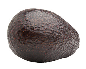 avocado isolated on white background, full depth of field