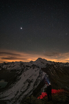 Venus over the mountains