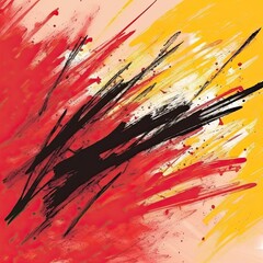 Fototapeta premium Retro Groovy Burst. Summer and Carnival Backdrop with Vibrant Strokes. Generative AI