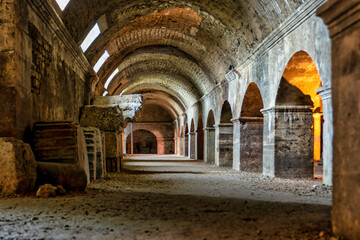Naklejka premium Ancient Roman tunnels in Arles, France