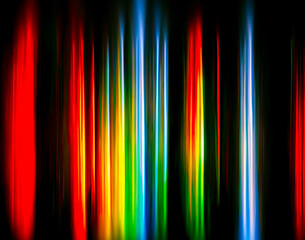 Rainbow color spectrum on black background, smooth wallpaper backdrop.