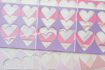stencil pattern with hearts