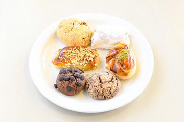 Turkish homemade sweet and savory cookies .Tatli tuzlu kurabiye. Kuru pasta