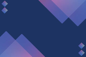 Vector design of a blue background with flat multicolored geometric squares